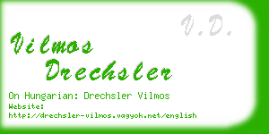 vilmos drechsler business card